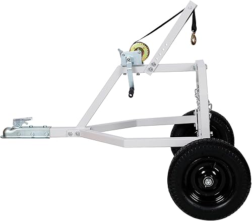 Miniatura 4 de ME2 Arco de troncos ATV de 1000 libras. Capacidad, neumático penumático de 16.5 pulgadas, soporte de troncos de alta resistencia, soporte ajustable