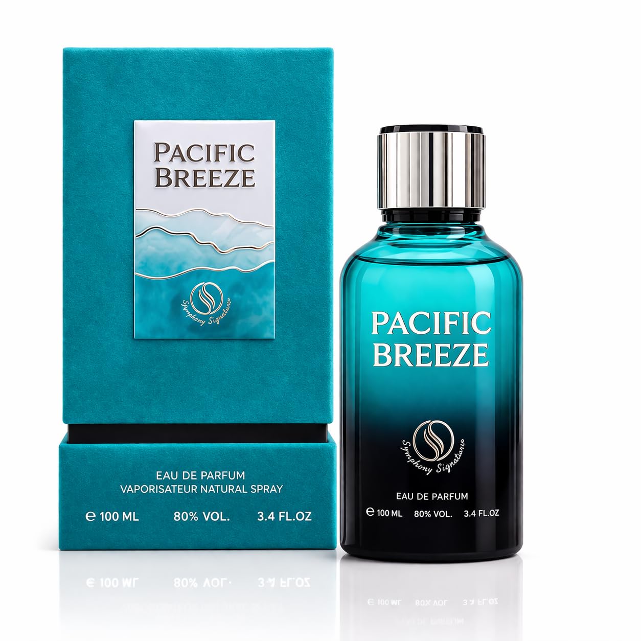 Amazon.com : PACIFIC BREEZE by Symphony Eau De Parfum, 100ml 3.4oz