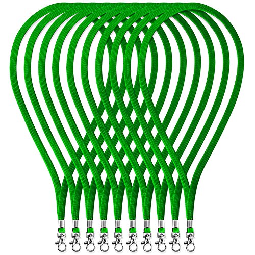 Fushing 100pcs 45cm Nackenband Schlüsselband mit Swivel Schließe für ID-Karten, Abzeichen, Schlüssel, Mitarbeiter, Besucher, usw