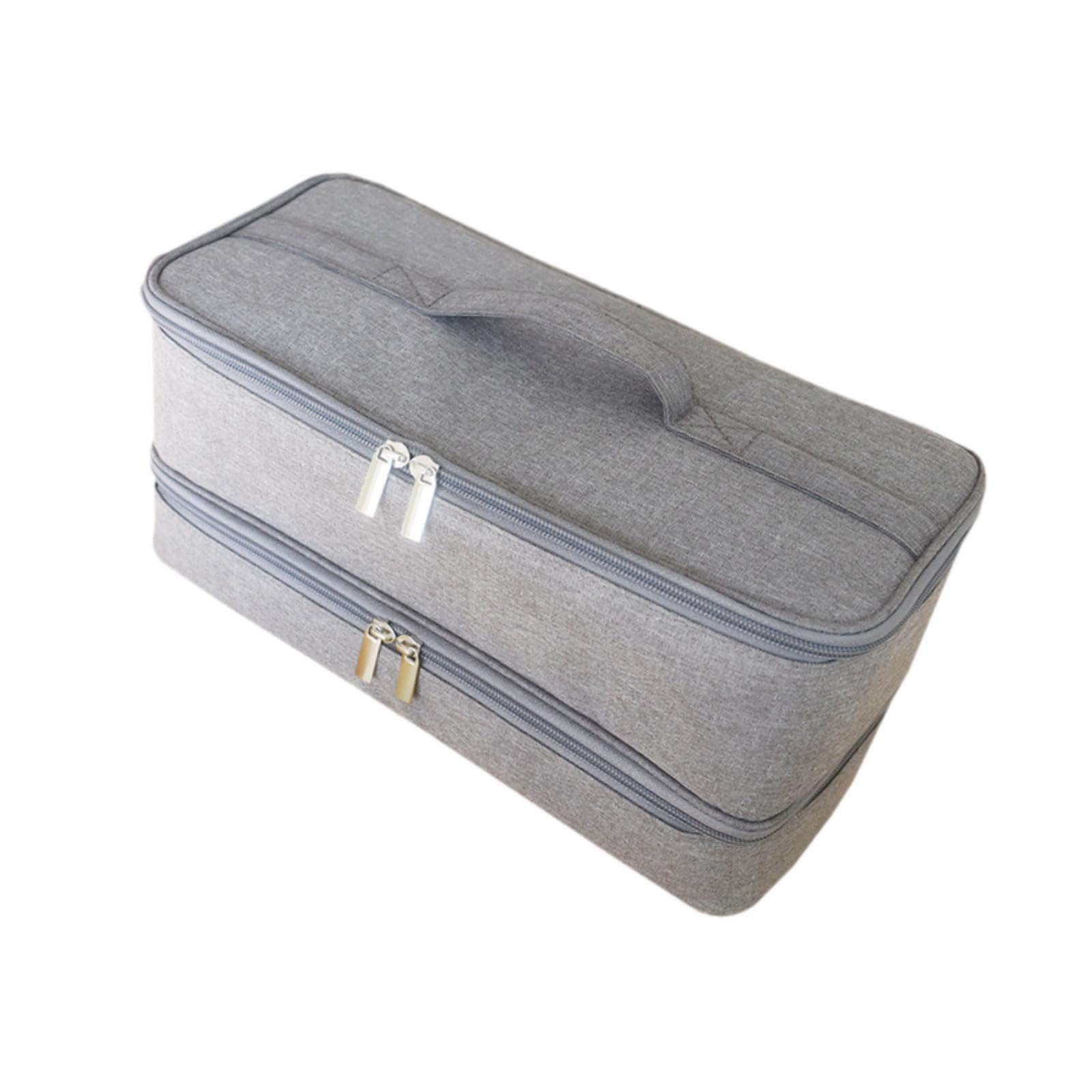 Hair Dryer Organizer Travel Case for Travel Business Trip Nozzle Attachments Gray-image-45