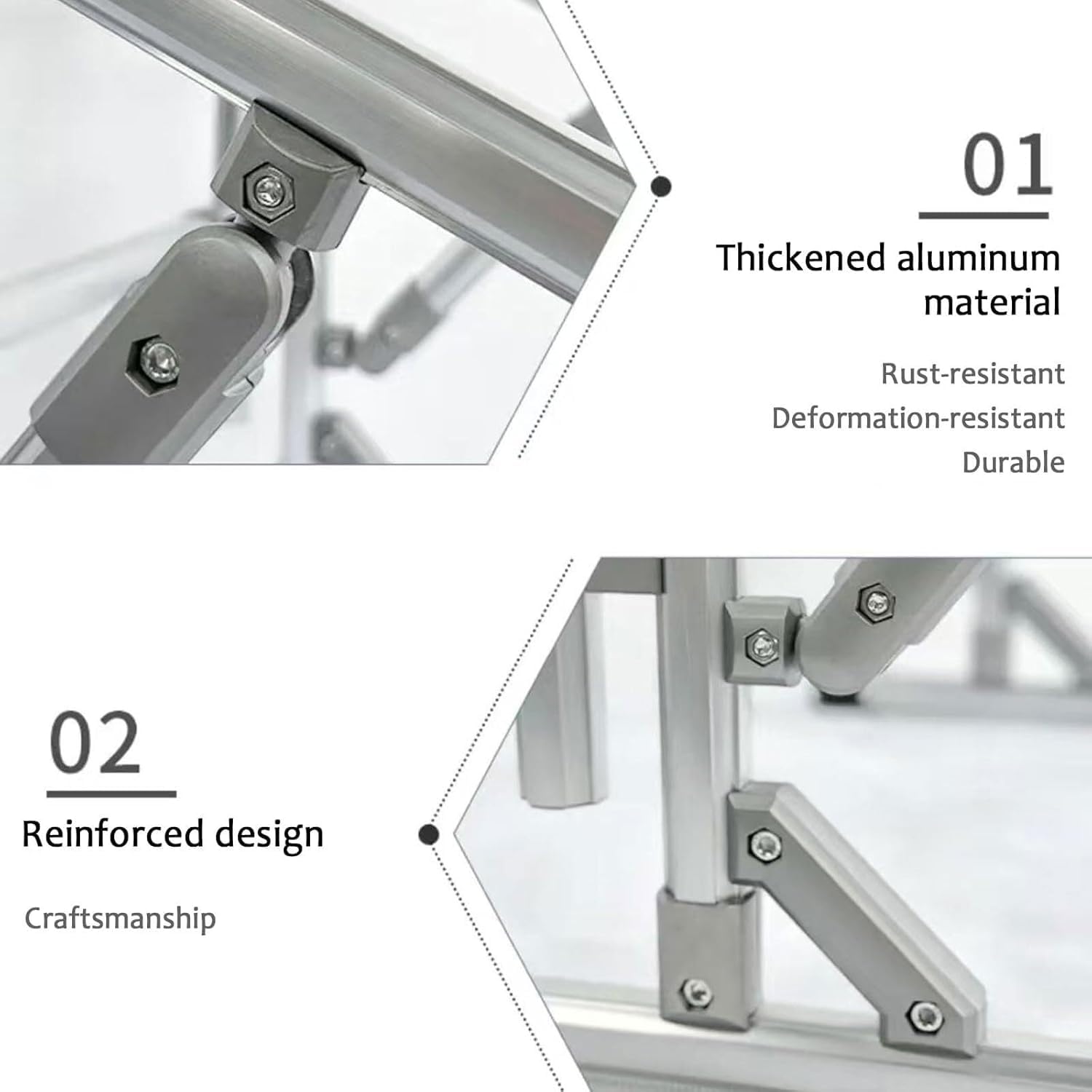 Soporte de marco de bordado, aro de aluminio plegable de 70 cm, ángulo y altura ajustables para coser