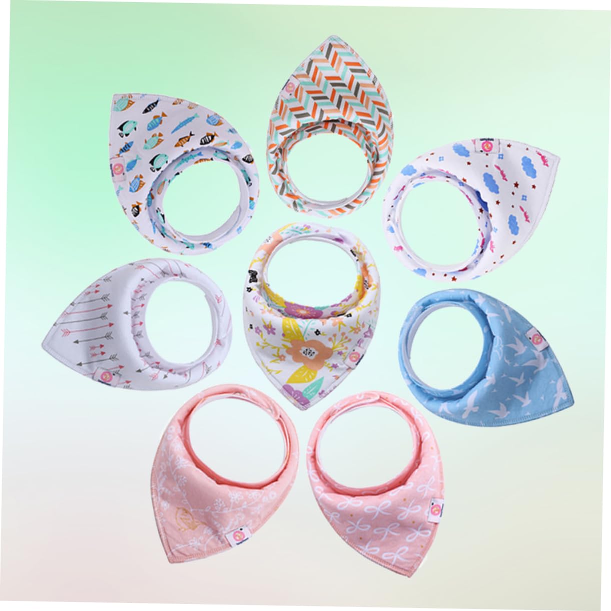 TOYANDONA 16 Stk Babysabberbandana Lätzchen für Babys Lätzchen für Kleinkinder -Hijab bibs Cotton bibs Babylätzchen -Speicheltücher -Sabber-Lätzchen Schal