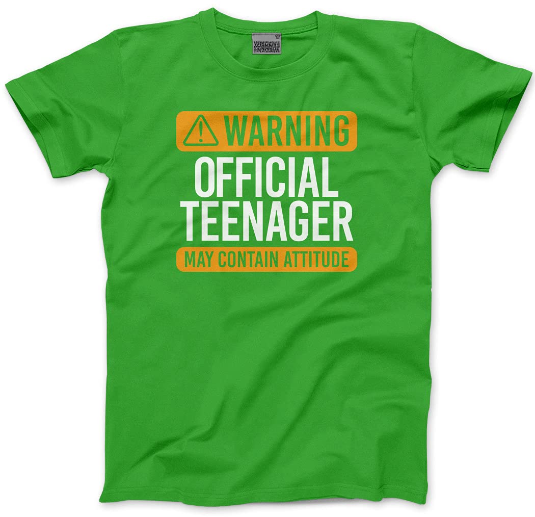 HotScamp13th Birthday Tshirt - Warning Official Teenager T-Shirt - Teen 13 Years Old 13th Birthday Teenage Boy Girl