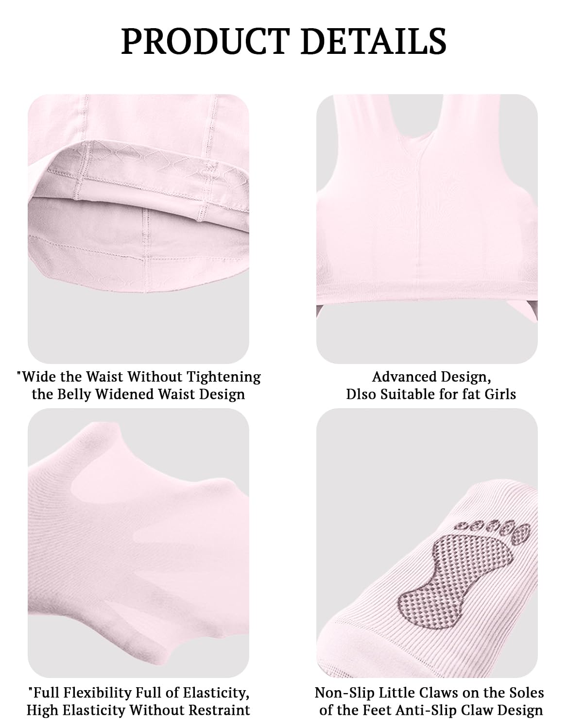 SYGA Girls Velvet Anti-Pilling Small Feet Non-Slip Pantyhose Dance Stockings Size M 3-5 Years(Pink) 4