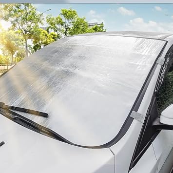 BYENS Auto Tarpaulin Car Windshield Sunshade Snow Anti-Ice Vehicle Auto Sunscreen Car Curtain Tarpaulin Tent Cover