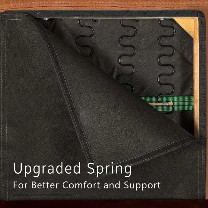 Miniatura 4 de Okeysen Mecedora de cuero para guardería silla mecedora con otomana silla moderna de mediados de siglo para lactancia de bebé cómoda silla de salón