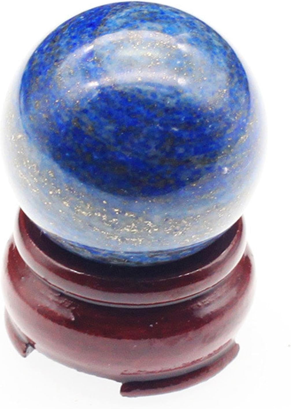 Lapis Lazuli Ball Sphere Rare Crystal Polished Ball Blue Labradorite Feldspar Quartz Stone for, Divination, Home Decoration,1.6"(4cm)