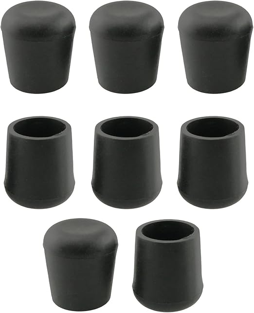 HJGarden 8pcs 3/4 inch Table Folding Chair Leg Caps, Chair Leg Tips