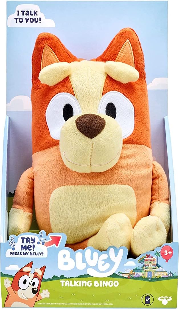 TY Bingo Bluey Beanie Bouncer - Peluche Palla Rimbalzante Da 10 Cm Per Bambini, Giocattolo Morbido E Rimbalzino