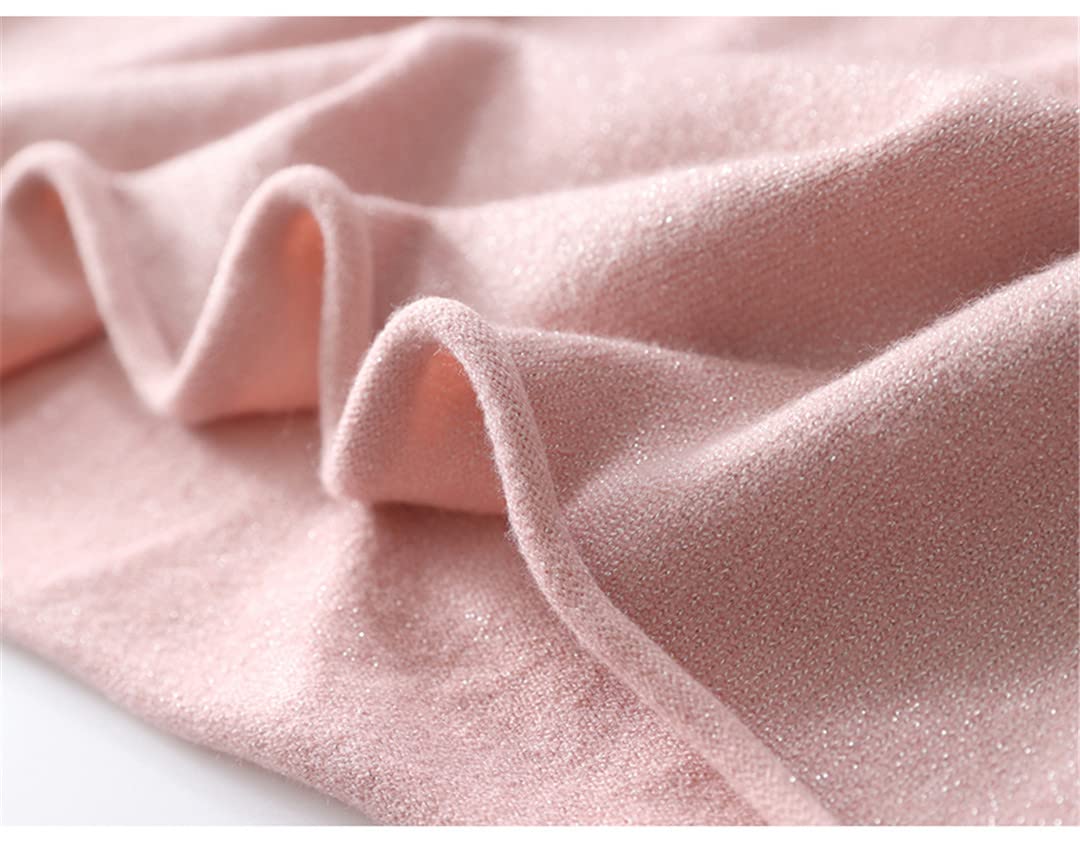 Dninmim Pull décontracté en laine pour femme avec ourlet roulé et col montant - Pour l'automne et l'hiver, noirâtre En8, UK7 / 41EU / US8