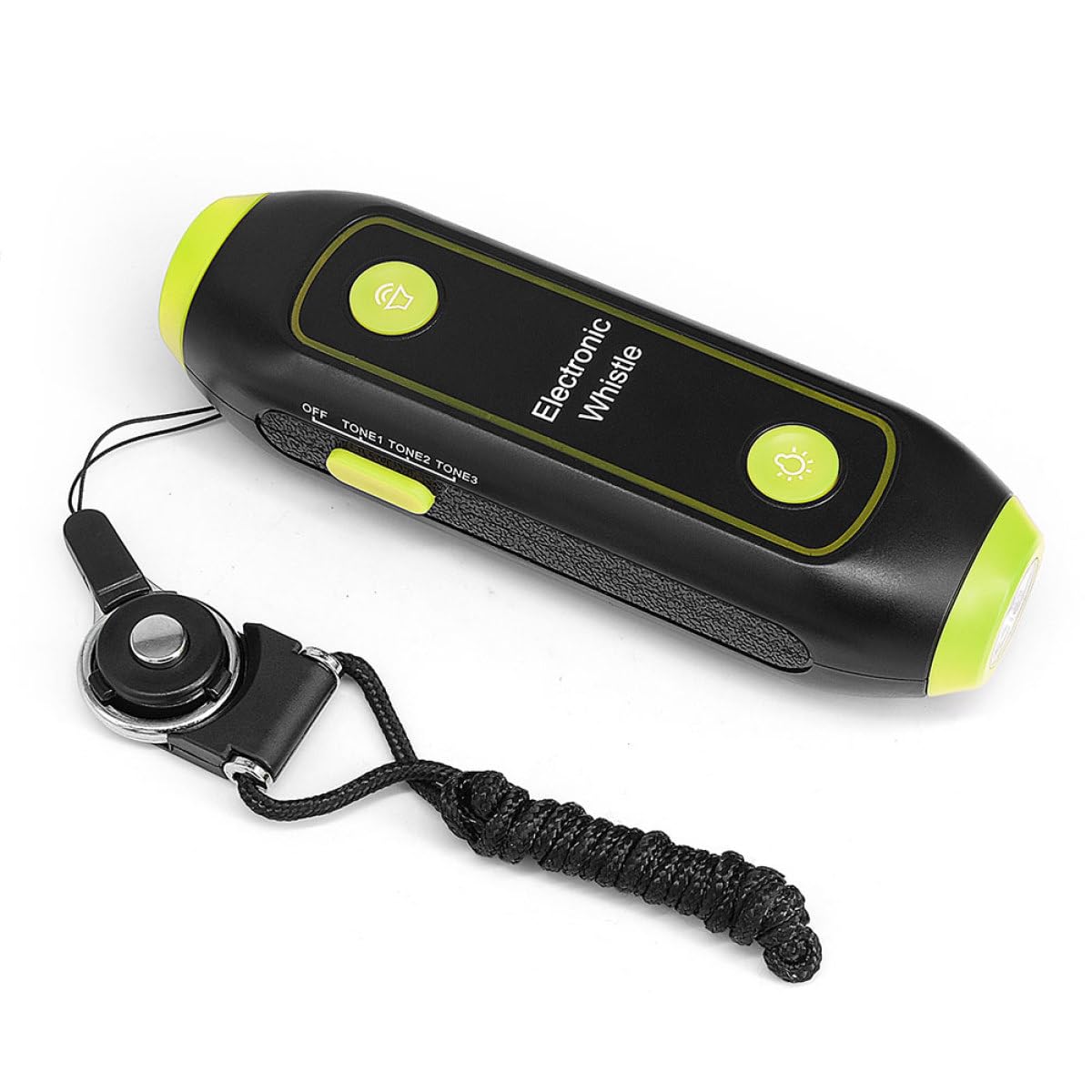 Toyvian Fischietto Elettronico Portatile ad Alto Volume in ABS con Lanyard | 120-150 Db, Verde, per Segnali All'aperto e Addestramento, Accessori con Magnete e Componenti Elettronici