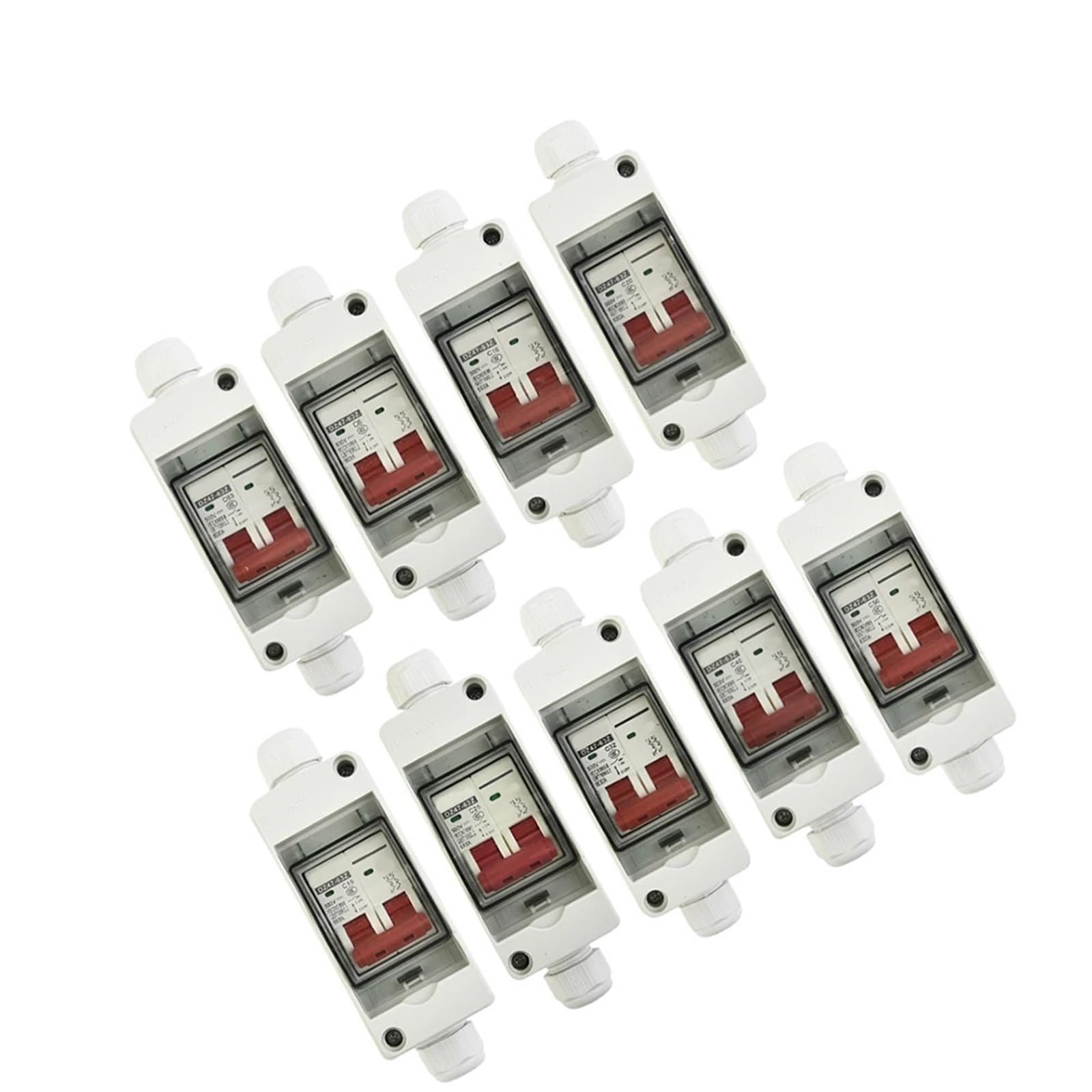 Scatola Combinata Solare Fotovoltaica Scatola di distribuzione impermeabile con interruttore CC, interruttori automatici miniaturizzati, batteria solare fotovoltaica for casa/giardino, quadro combinat