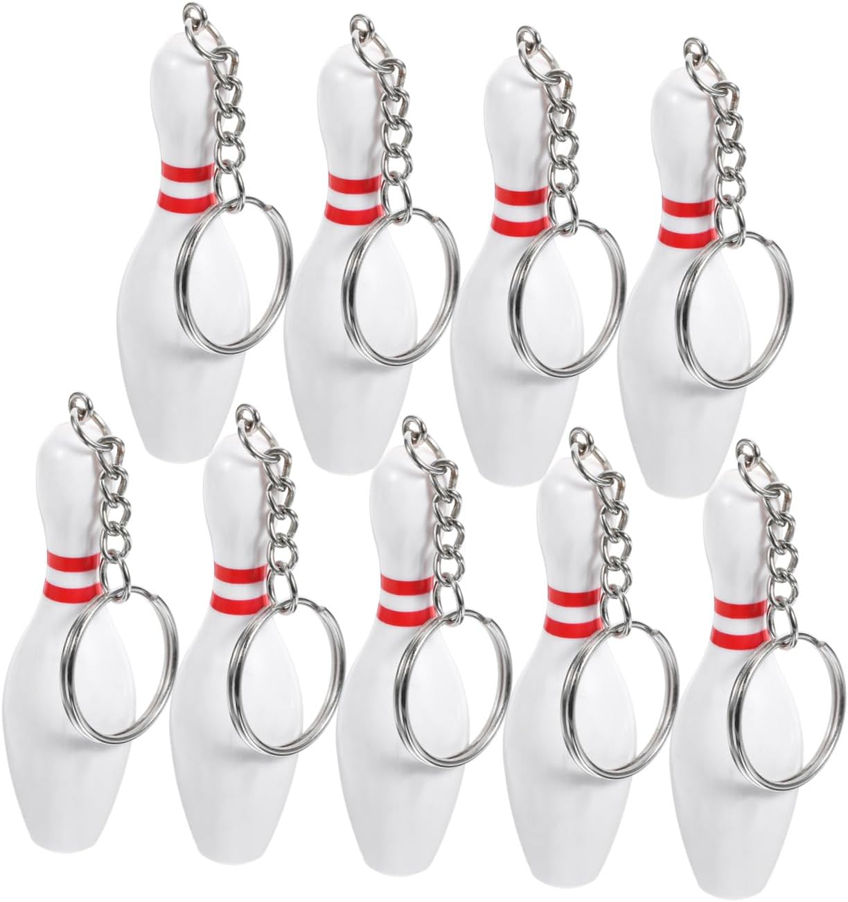 Mipcase Bowling Keychain Key Rings Cute Key Chain Bowling Key Chains Key Organiser Swivel Clasp Hooks Key Holder