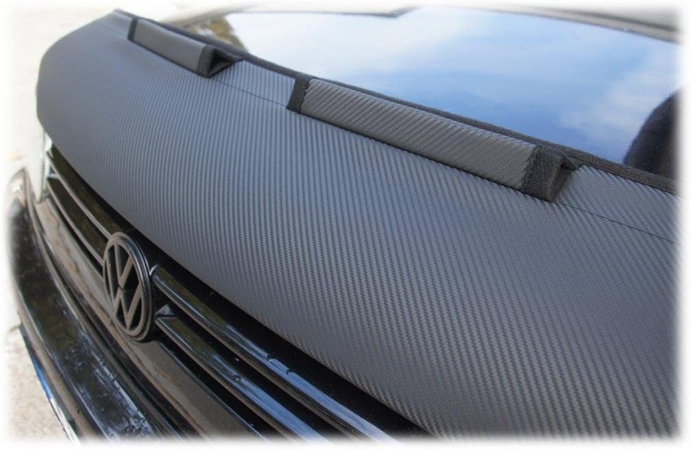 AB3-00490 Carbon Fiber Look Hood Bra Compatible with ALFA Romeo Stelvio Since 2017 Front End Nose Mask Bonnet Bra