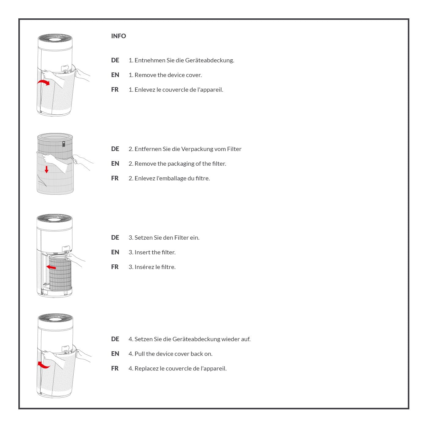 TROTEC AirgoClean 170+ oczyszczacz powietrza – filtr HEPA dla alergików – do pomieszczeń do 42 m²/105 m³, filtr powietrza usuwa 99,97% wszystkich cząstek, 5 poziomów dmuchawy z trybem Turbo, biały