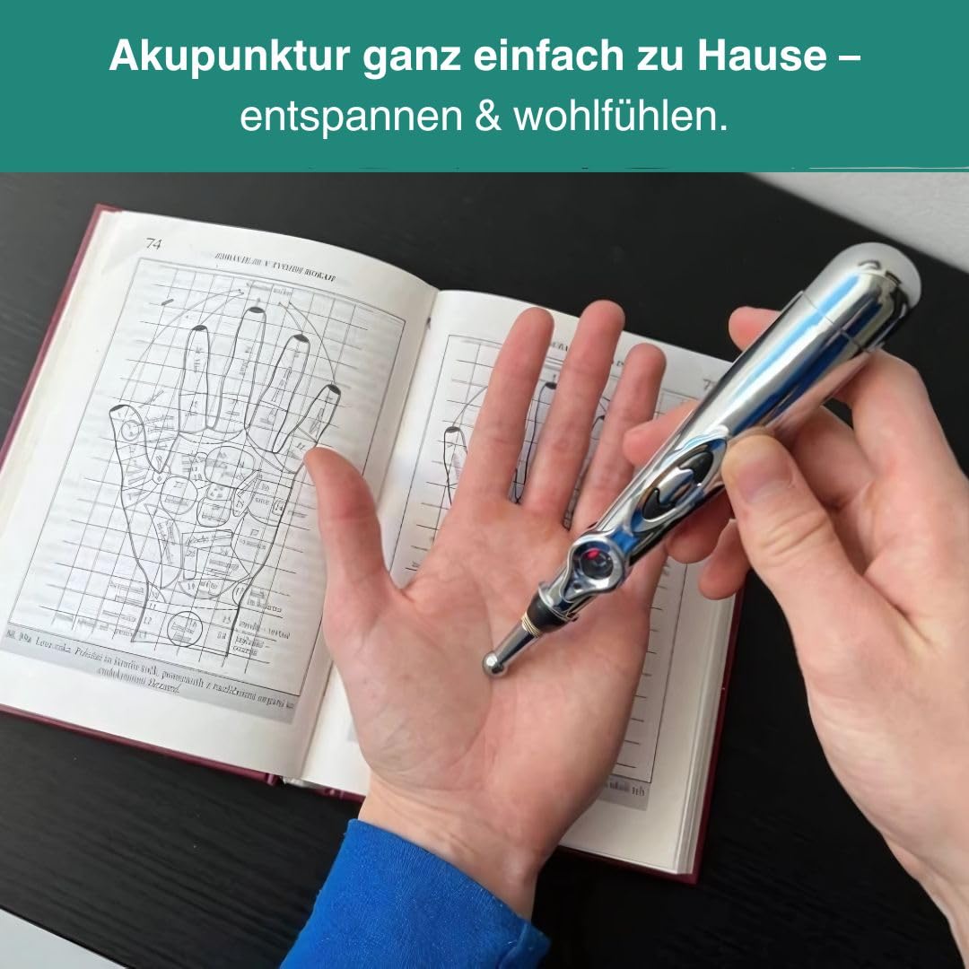 NEURAVA Impuls-Stift Elektronischer Akupunkturstift 5 in 1, tragbarer Meridian-Massagestift zur Schmerzlinderung und Muskelheilung