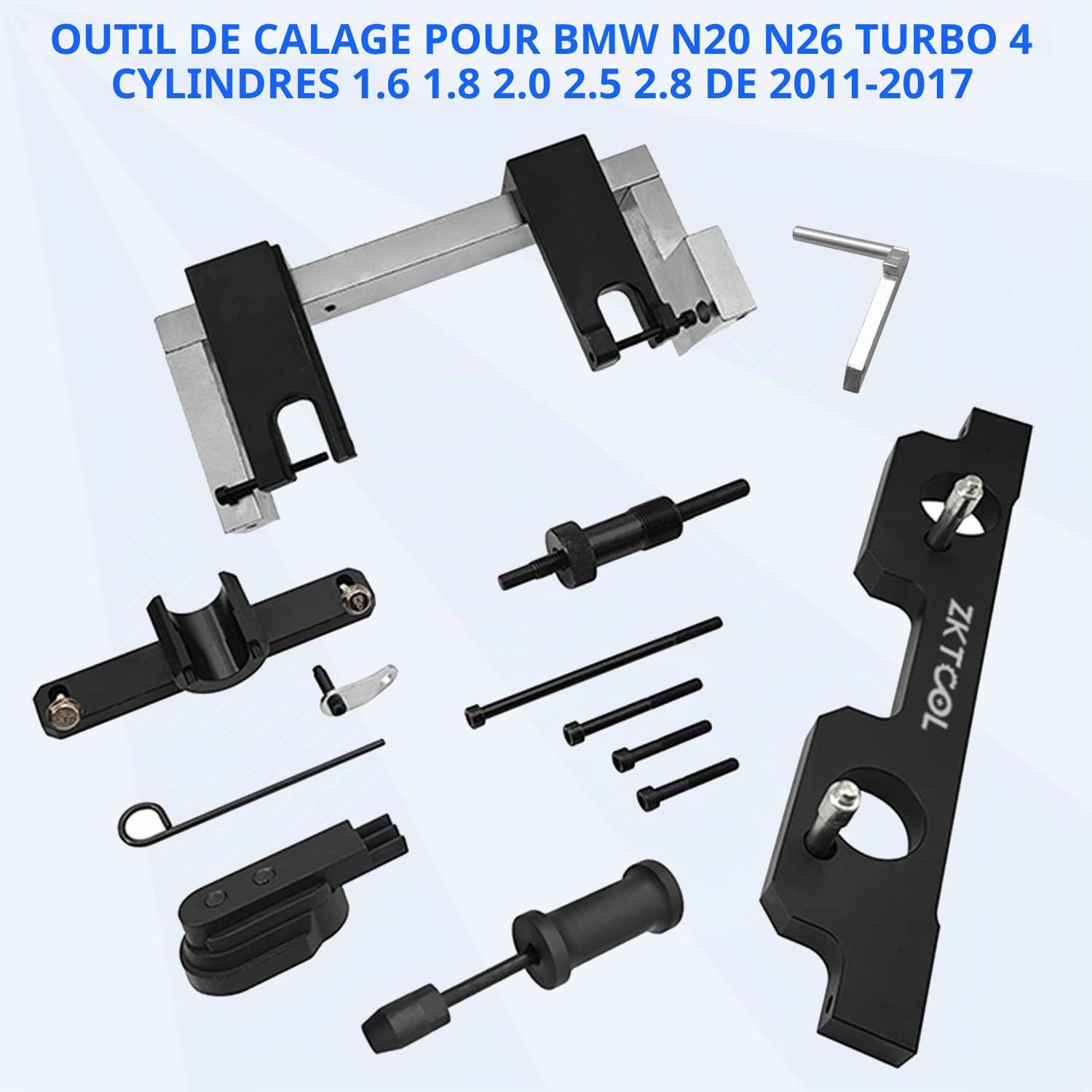 ZKTOOL Kit d'Outils de Calage de Distribution Moteur pour BMW N20 N26
