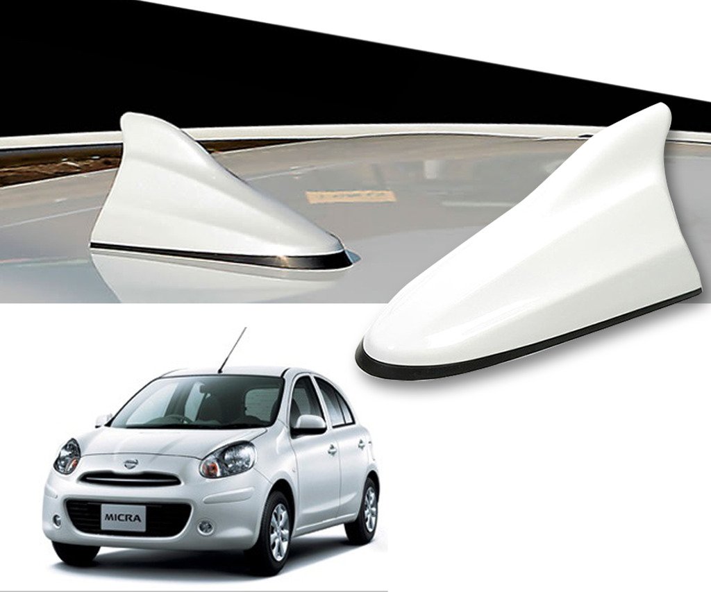 Kozdiko White Shark Fin Signal Receiver Antenna for - Nissan Micra-image-11