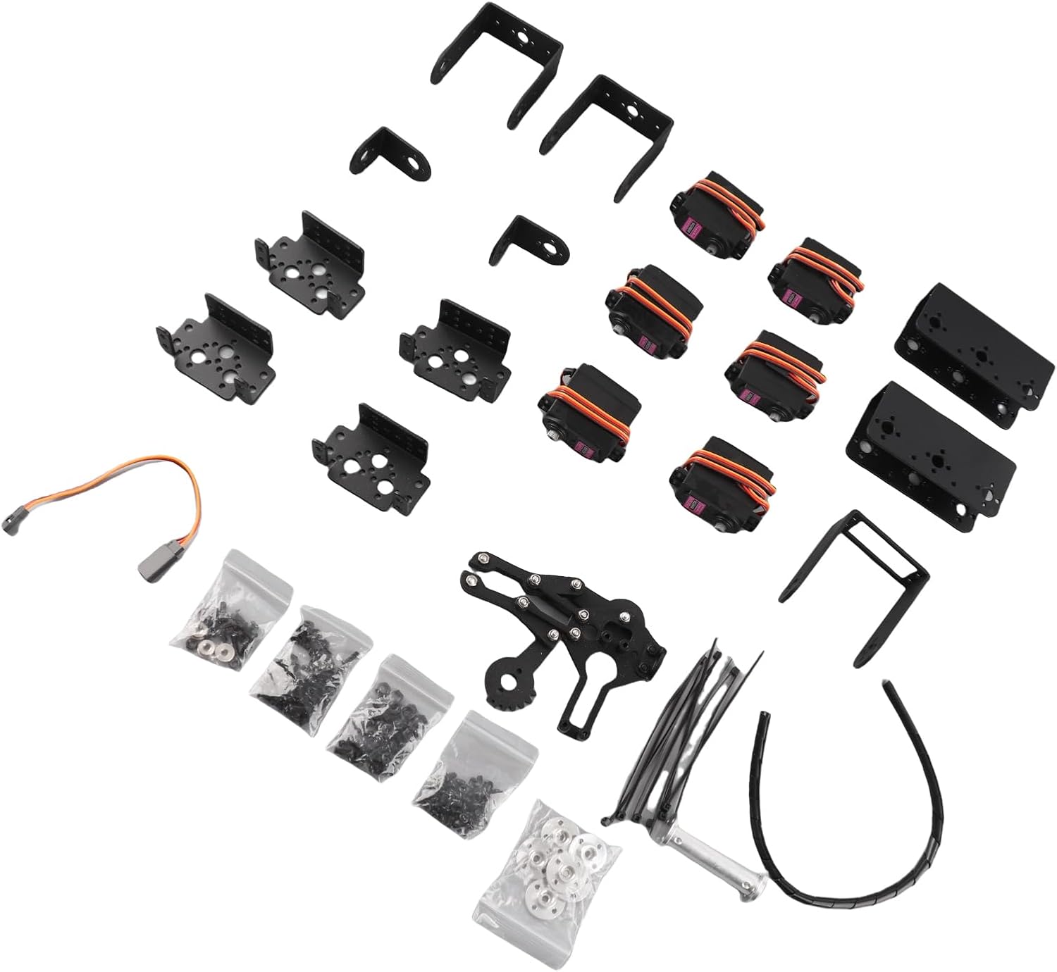 6DOF Robot Mechanical Arm Robotic Kit Aluminium Clamp Claw Programmable Hand Used for College Teaching IDY Production