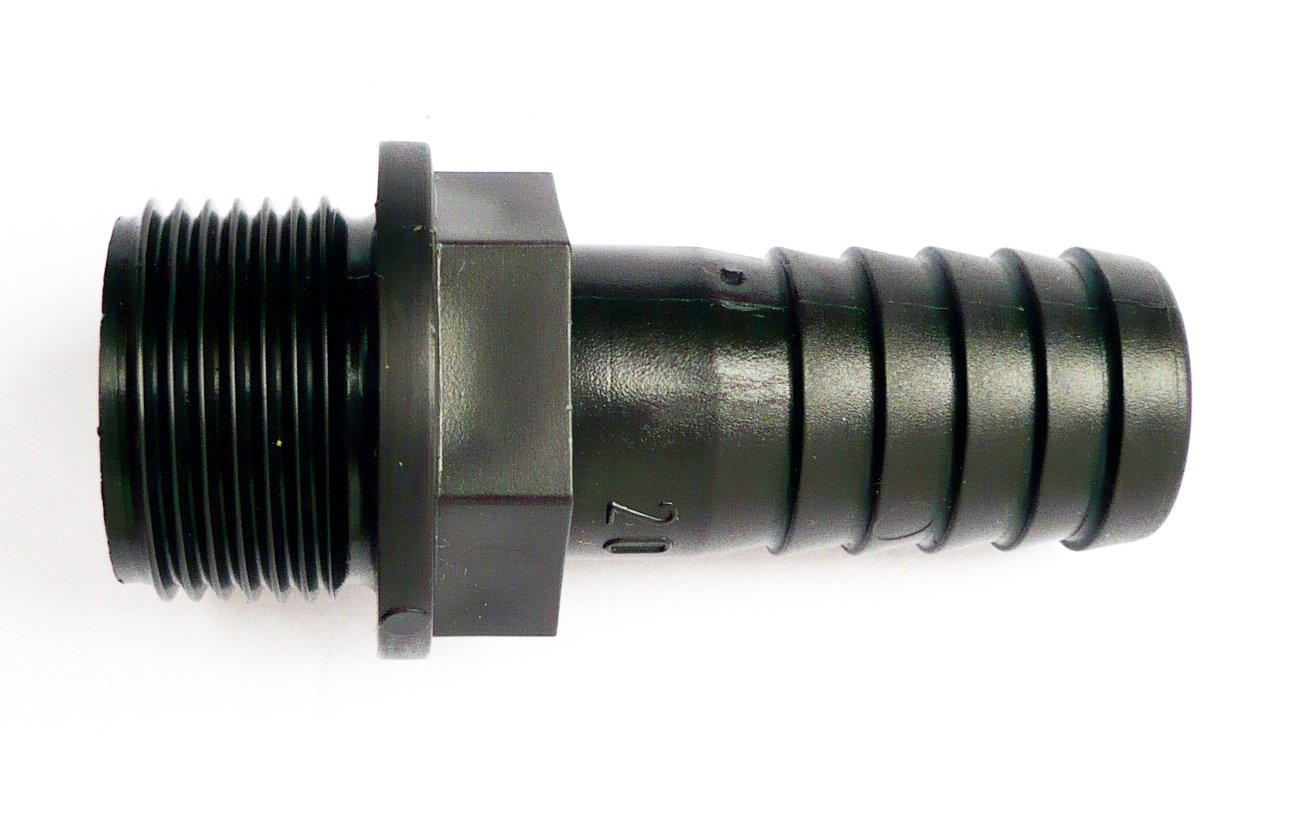 Farm & Field Hardware Men's Barbed Hose Tails To Bsp Thread. (20 Mm (3/4") X 3/4" Bsp Thead (Pack Of 2))