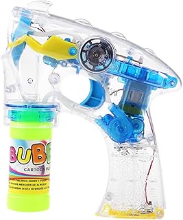 Totority Electric Bubble Bubble Guns for Kids Bubbles Wands for Kids Bubble Stick Bubble Wand Electric Bubble Maker Child Space Yellow Bubble Machine Electric Bubble Wands