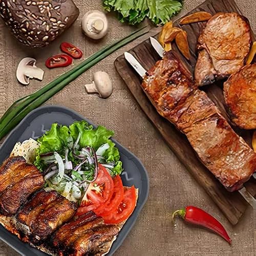 2Pcs Air Fryer Silicone Liners Pot Basket Square, Easy Cleaning Air Fryer Accessory, Replace Of Parchment Paper Liner, Food Safe Reusable Air Fryer Basket, Fits 3.6 To 6.8Qt - With Heat-Resistant Clip #TOP6