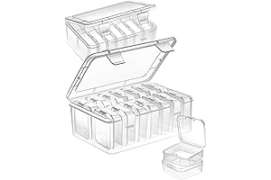 Mathtoxyz Mini Clear Bead Organizer Drawers