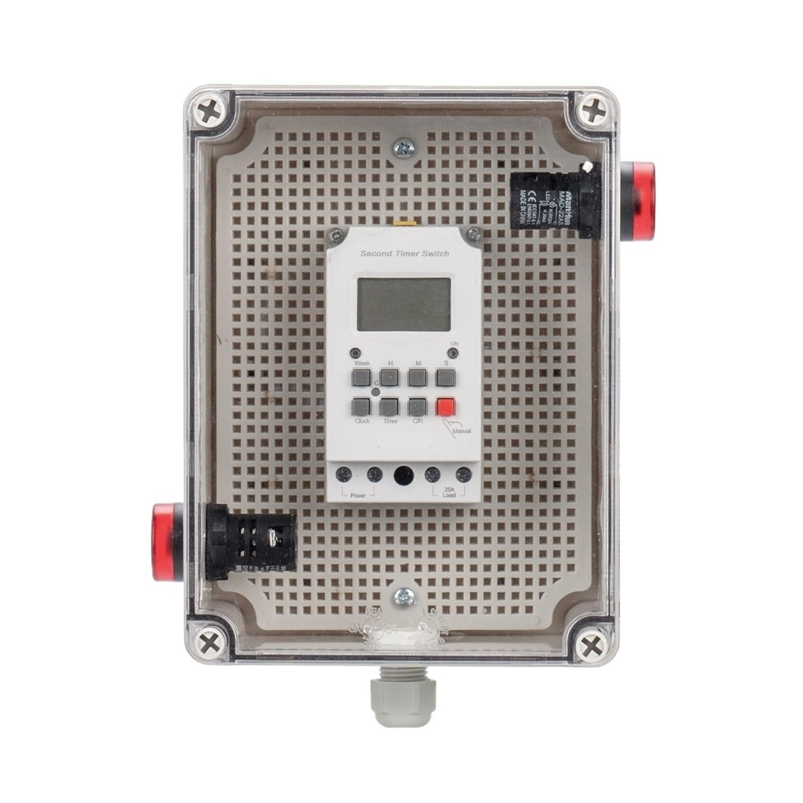 68 ON Programmierbare Zeitschaltuhr 220 V 25 A Schule Glocke Timing Küche Zeit Summer Controller Mit Wasser Beweis Gehäuse