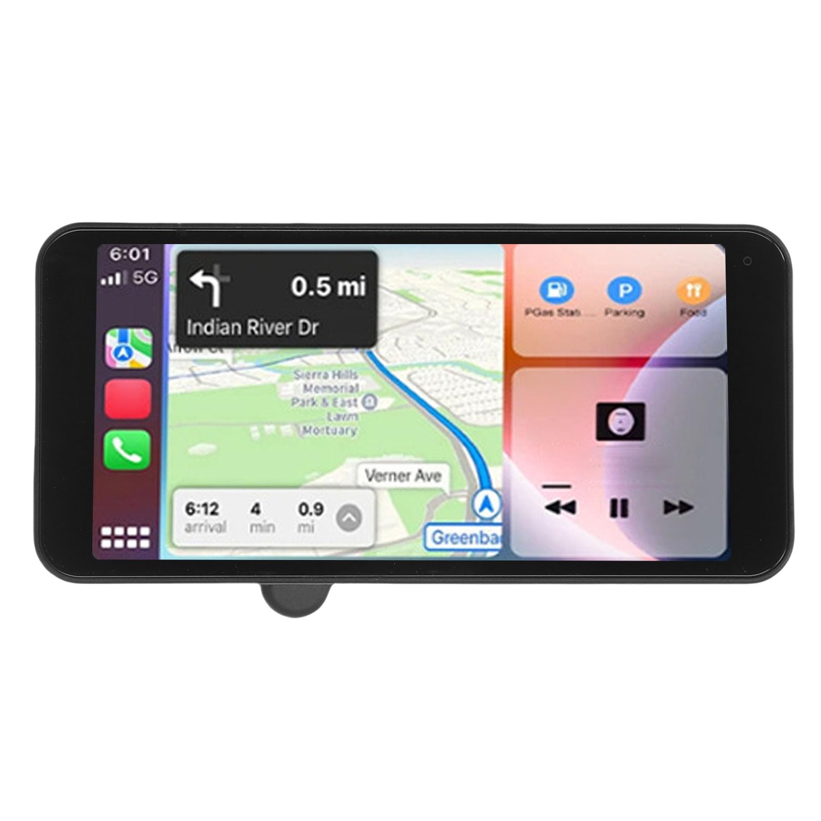 Samochodowy Zestaw Stereo z Ekranem Dotykowym HD o Przekątnej 6,5 Cala do Carplay i nawigacją GPS Bluetooth Sterowanie Głosowe Zapewniające bezpieczną jazdę