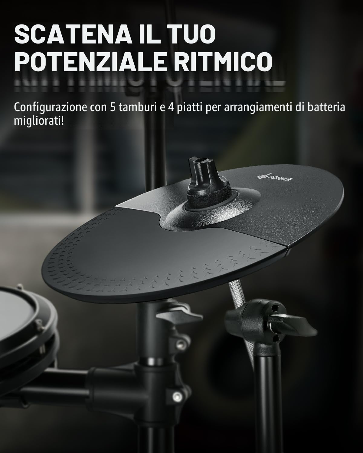 Donner DED-200 Electric Drum Set z Tronem Pałeczkami Słuchawkami Kablem Audio