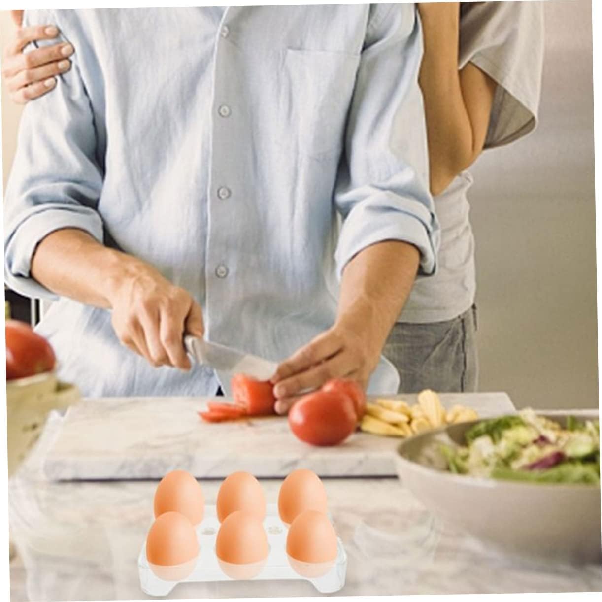 DOITOOL 4pcs Egg Storage Shelf Refrigerator Egg Organizer Safe Odorless Material Camping Picnic