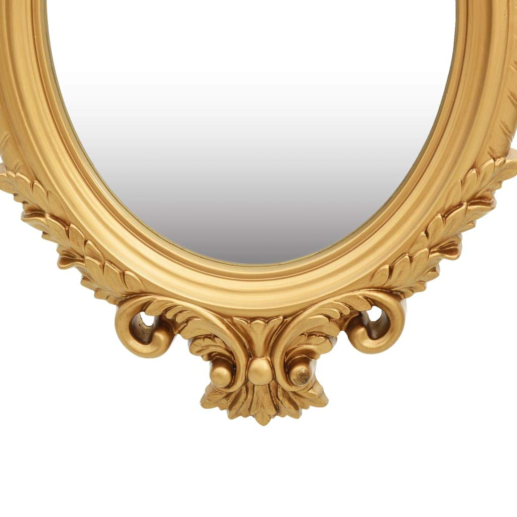 VXL Espejo De Pared Estilo Castillo Dorado 56X76 Cm