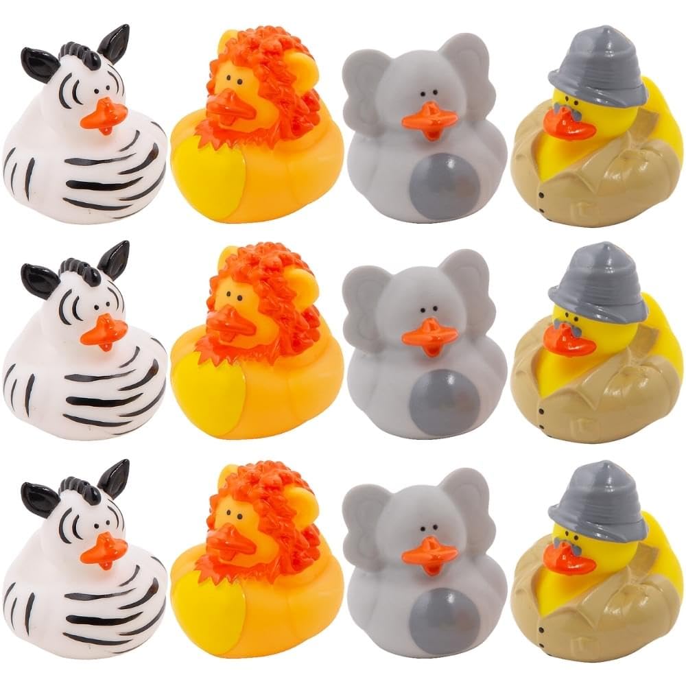 Amazon.com: Fun Express Rubber Ducks, Assorted Styles, 12 Pieces