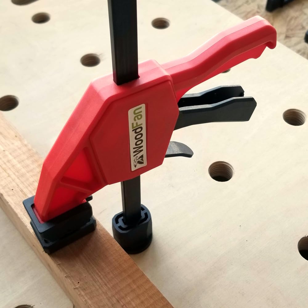 Plan de travail de menuisier 915 x 610 mm avec trous de 20 mm et rails en T en contreplaqué pour l'atelier, accessoires de menuiserie, éléments de montage | Woodfan