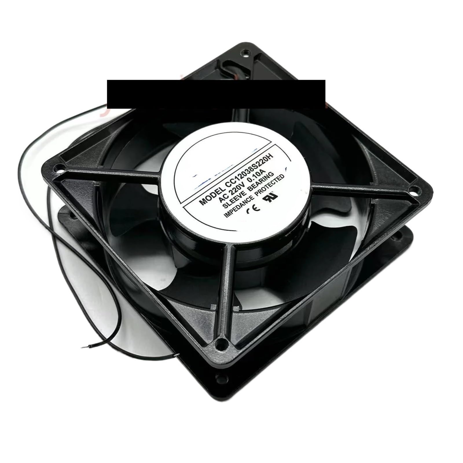 UITGVDQAT CC12038S220H AC 220V 0.10A 120x120x38mm 2-Wire Server Cooling Fan