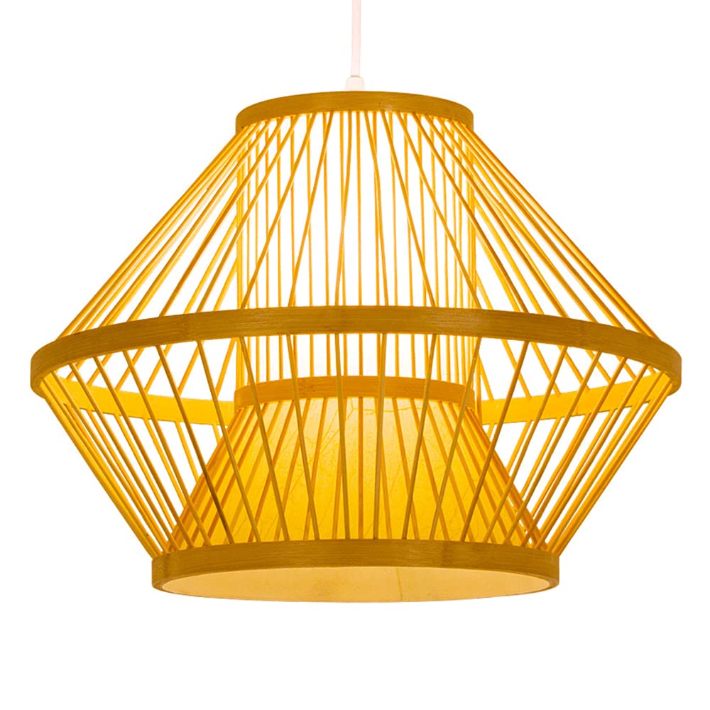 Nowa Wisząca Lampa W Stylu Chińskim Do Dekoracji Domu Klasyczna Lampa Wisząca Z Bambusa Spersonalizowana Lampa Sufitowa Z Wikliny Kopuły W Kolorze Podstawowym Do Restauracji