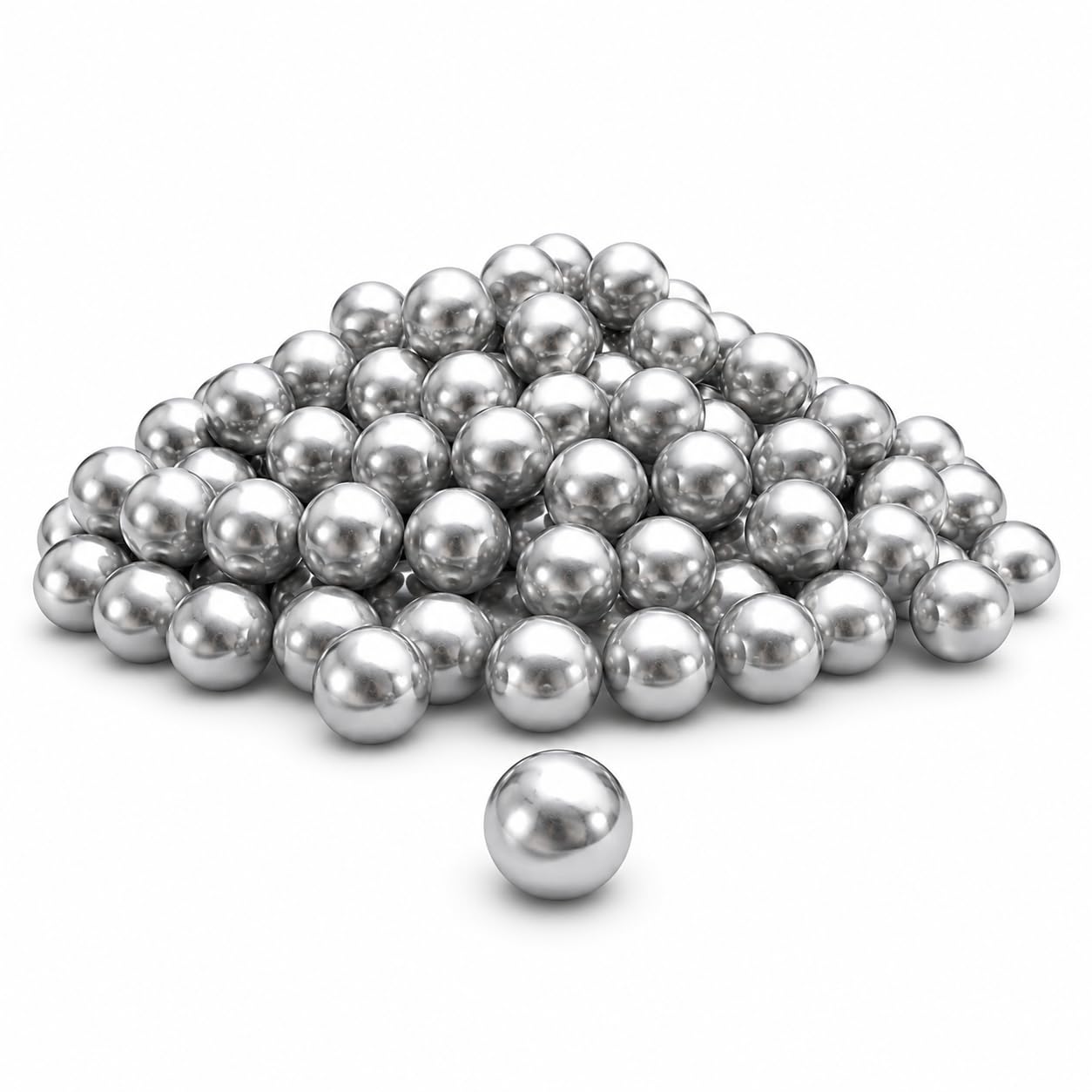 100PCS 50 Caliber Solid Aluminum Balls - Premium Reusable Projectiles for Self Defense and Shooting Practice