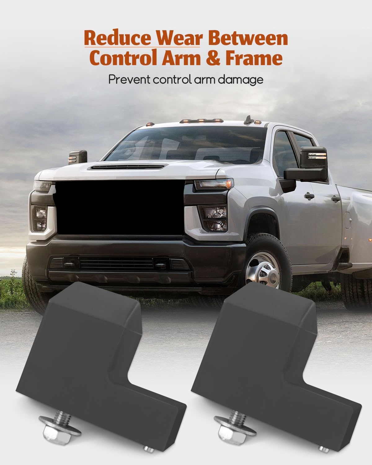 Control Arm Bumper KR1426 Fit for Chevy GMC Avalanche Suburban Silverado 1500HD 2500 2500HD 3500, Fit for Cadillac Escalade Replace K201426 K201426B