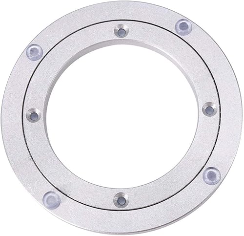 Zerodis Lazy Susan - Mesa giratoria de aleación de aluminio suave y resistente, base de soporte de placa giratoria redonda con cojín de succión de