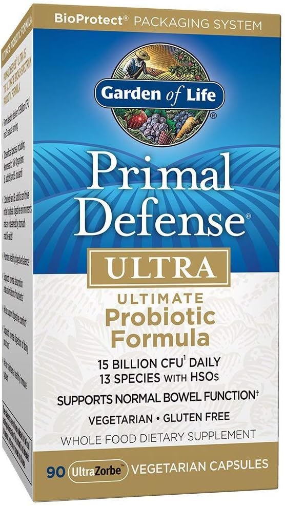 Garden of Life Primal Defense ULTRA, 90 Probiotic Dietary Supplement Capsules