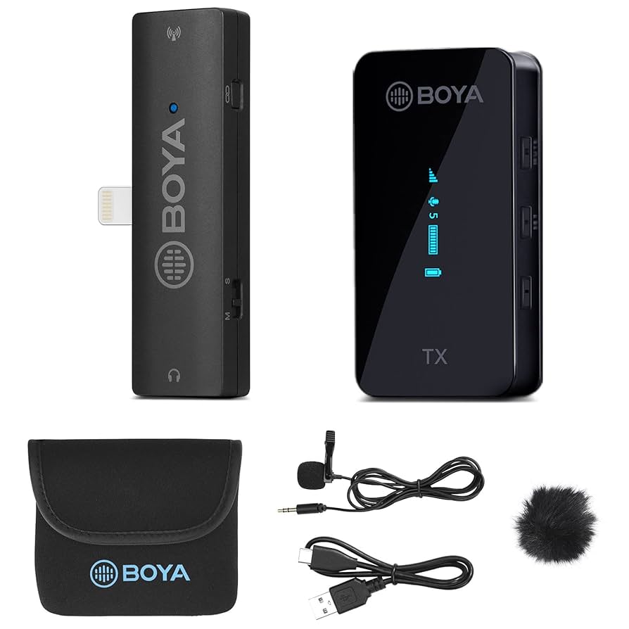 BOYA BY-XM6 ワイヤレスマイク Amazon.com: BOYA Wireless Lavalier Microphone System, by-XM6