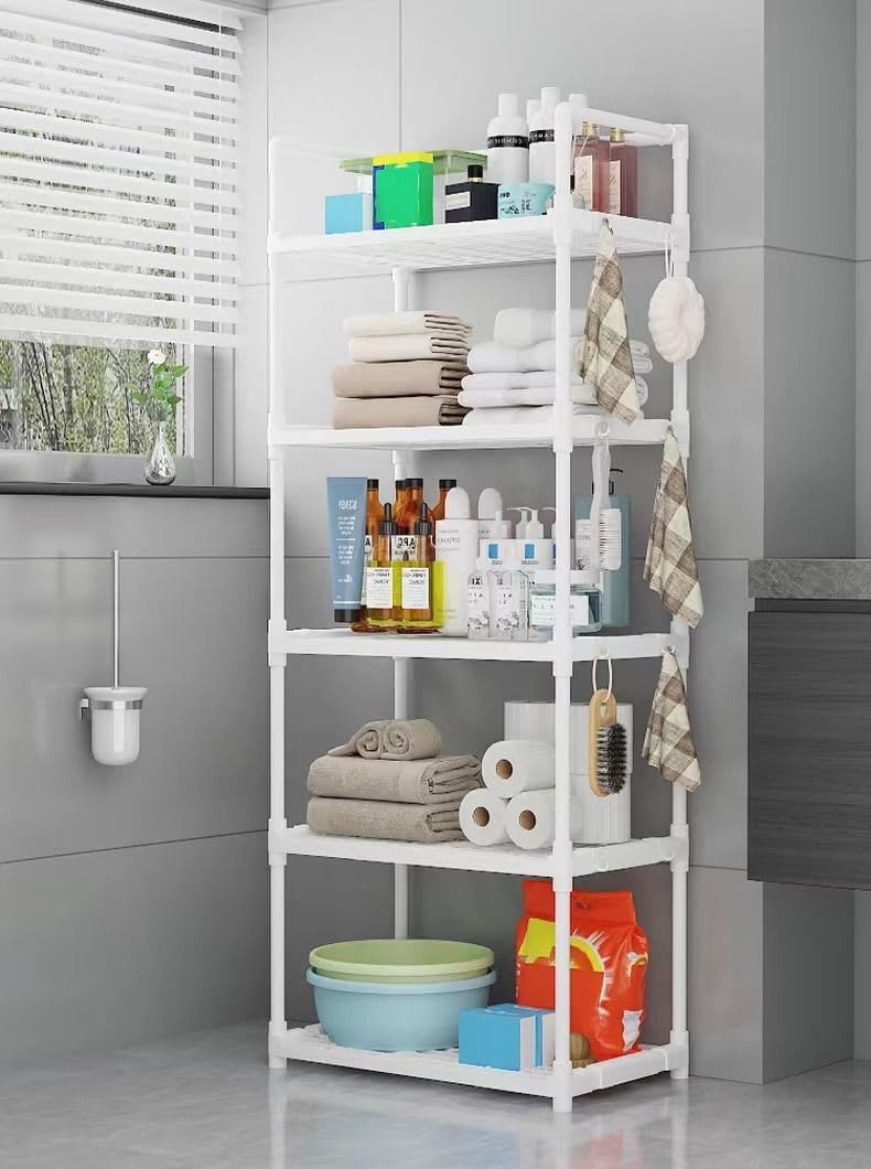 Smart Saver 5-Layer Reinforced Storage Rack Suitable for Kitchen Living Room Bedroom Bathroom Warehouse Storage for Sundries Kitchen Countertop Organization 1