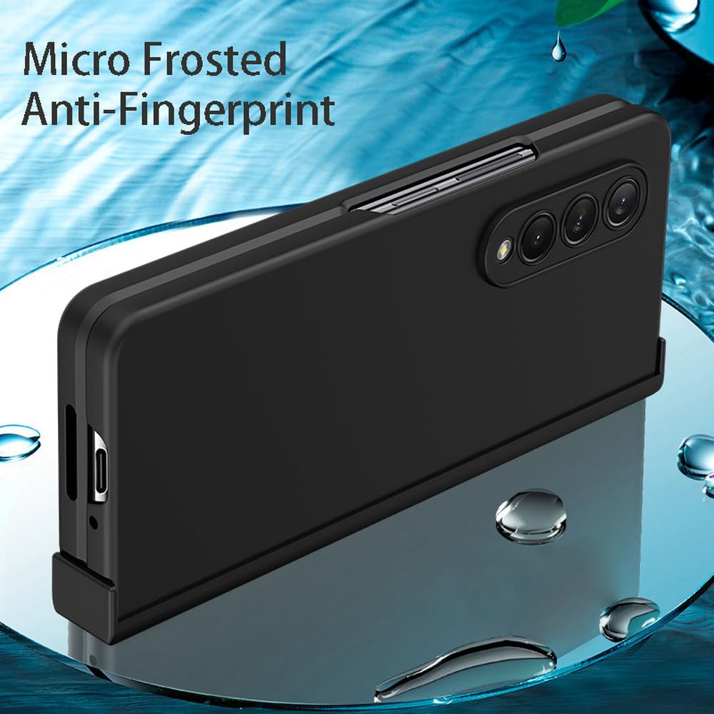 Custodia pieghevole ultra sottile per Samsung Galaxy Z Fold 4 5G Fold4 Fold3 Fold 5 Custodia rigida color caramello con protezione completa a 360 gradi,5,Per Samsung Galaxy Z Fold 3