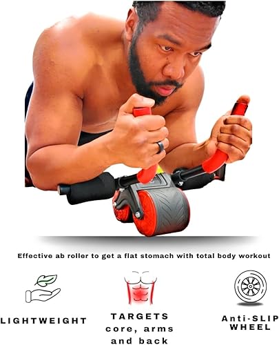 Miniatura 5 de APB Blast Ab Roller, con soporte de codo grueso con resorte de resistencia. Entrenamiento abdominal para ejercicios abdominales y ejercicios de