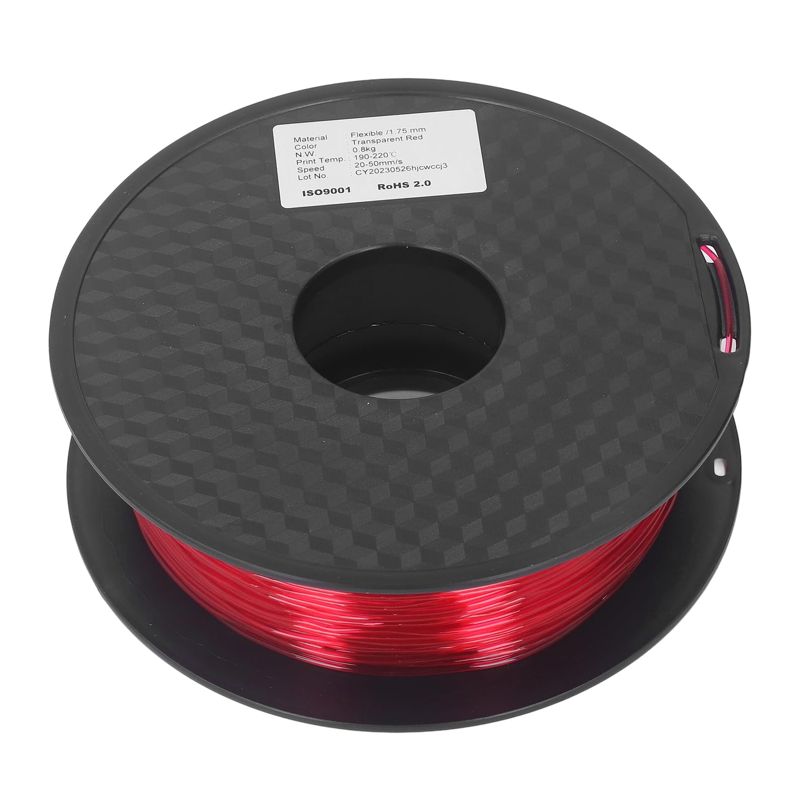 Wakects Filament TPU 1,75 Mm, Pakiet Elastycznego Włókna TPU 1 Kg, Materiały Eksploatacyjne do Drukarek 3D FDM o Niskim Wypaczeniu, Płynne Podawanie, 374F do 428F dla Hobbystów i Twórców