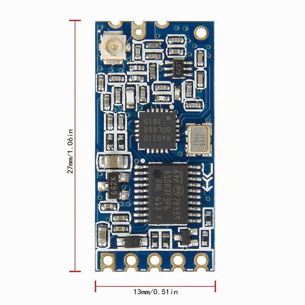 HC-12 SI4438 433MHz Drahtloses Serienmodul 1000m Reichweite mit Antenne Ersatz für Bluetooth für DIY-Projekte 502 HC-12 SI4438 433MHz Drahtloses Serienmodul 1000m Reichweite mit Antenne Ersatz für Bluetooth für DIY-Projekte 502