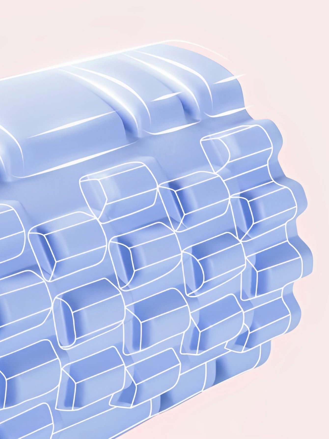 Faszienrolle mit 3D-Texturmassage, Foam Roller zur Muskelverspannungen lindern, mittlere Härte Selbstmassage Fazienrolle für rücken wirbelsäule rücken Beine,30 * 8cm-Blu