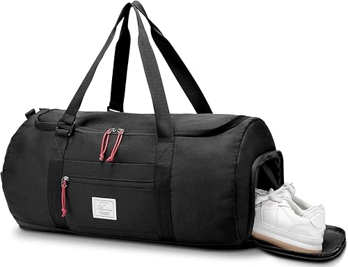 Brozoza Bolsa de viaje para hombre, 65 L, tamaño mediano, bolsa de viaje para fin de semana durante la noche con bolsillo húmedo y compartimento