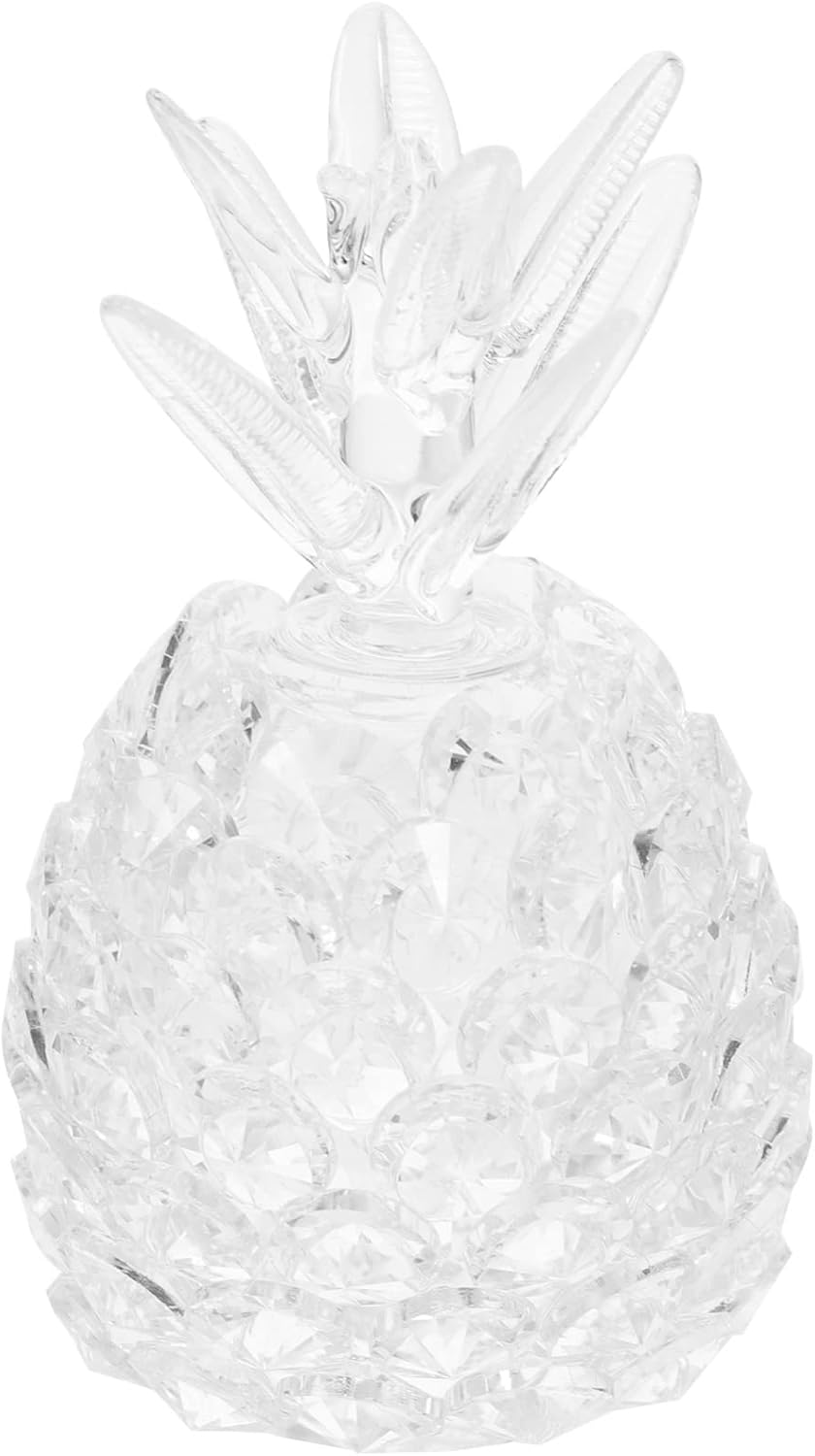Didiseaon Crystal Fruit Sculpture Crystal Pineapple