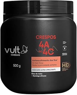 Vult Cabelos Crespos 4A a 4C Máscara Ultra-Umectante 500g